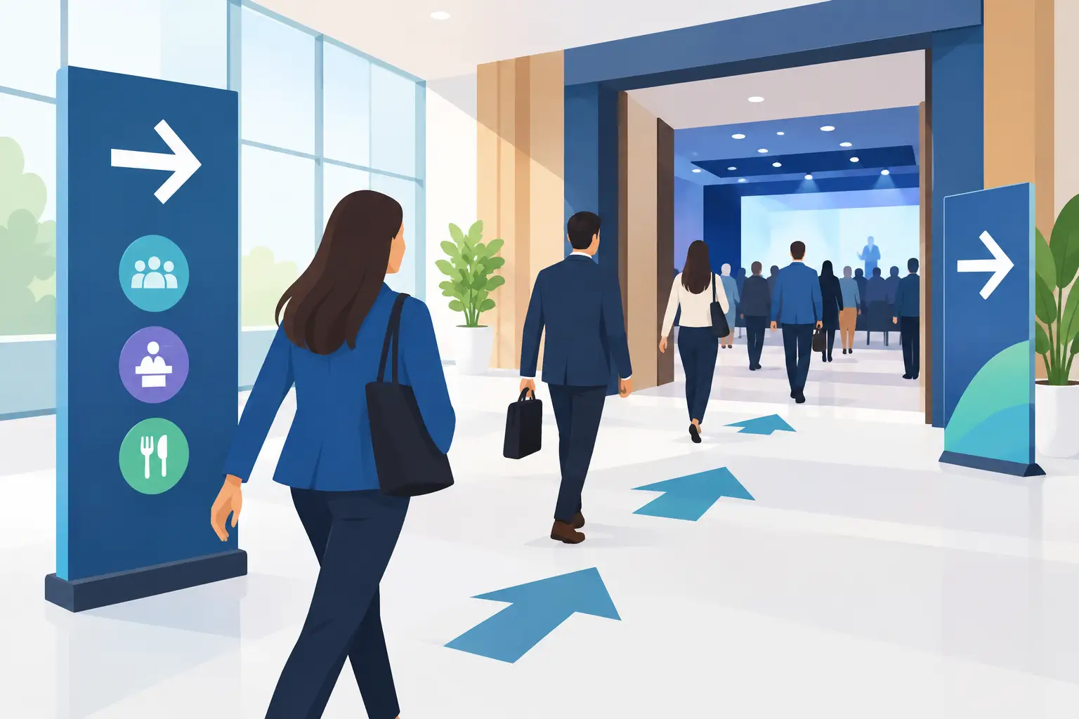 Event Signage That Gets People Moving Faster