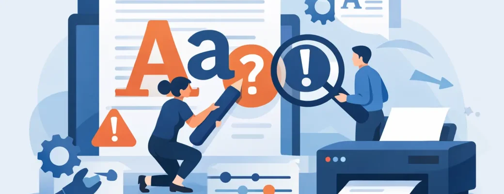 How to Fix PDF Font Errors Before Printing