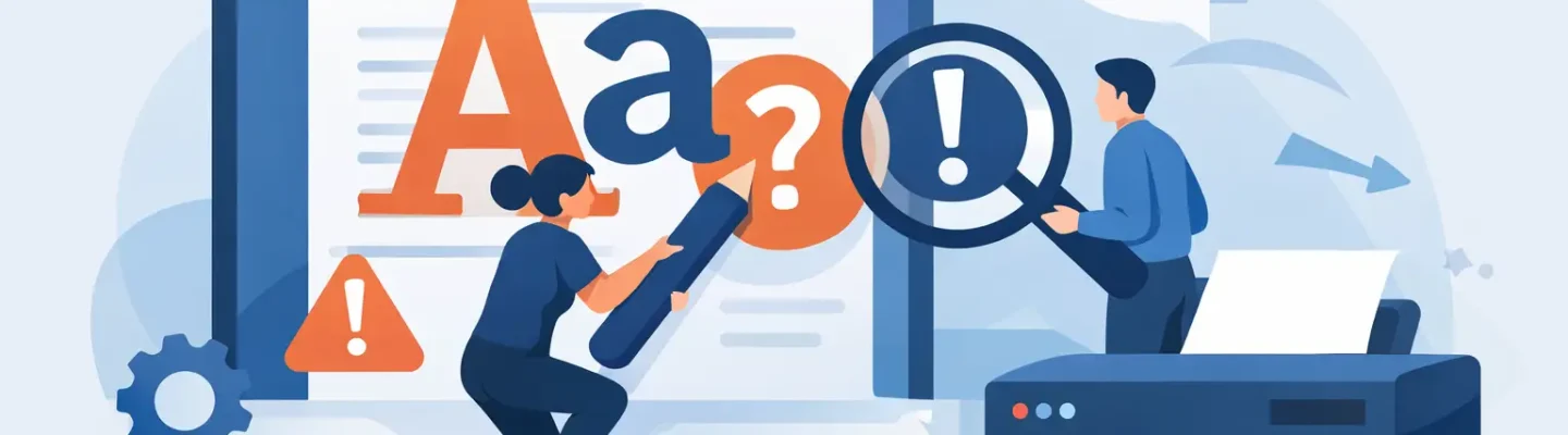 How to Fix PDF Font Errors Before Printing