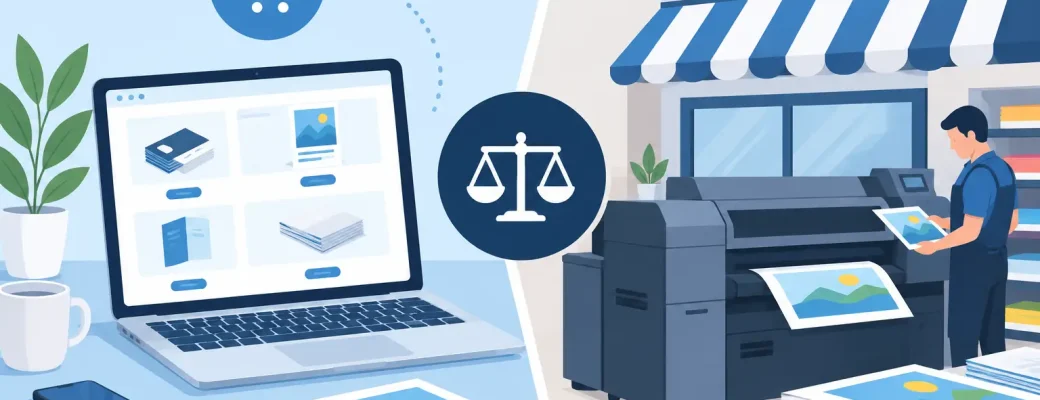 Online Printing Versus Local Printers Compared