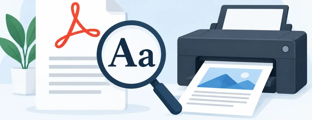 How to Fix PDF Fonts for Crisp Print Results