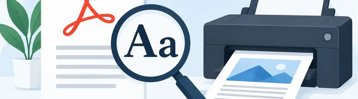 How to Fix PDF Fonts for Crisp Print Results